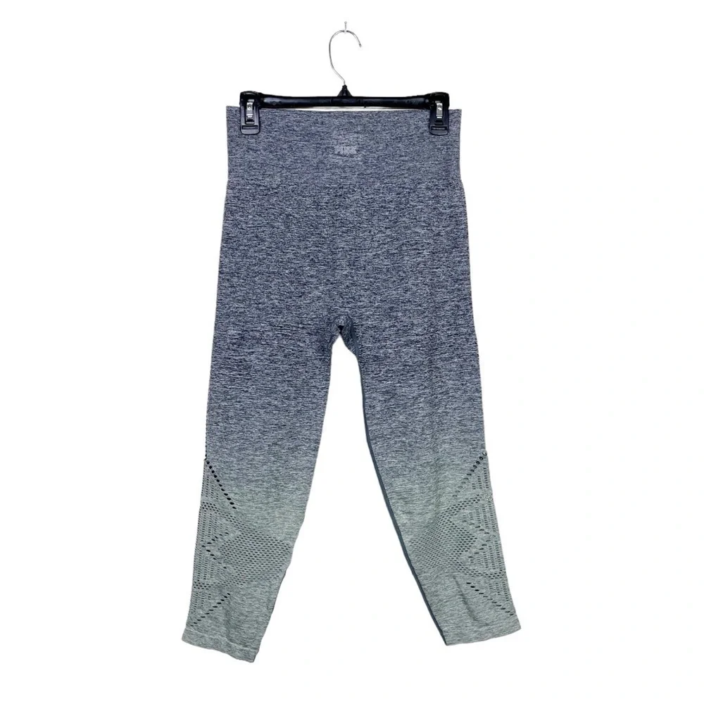 Pink Victoria's Secret Cool Comfy Seamless Leggings Dip Dye Grey Green High Rise